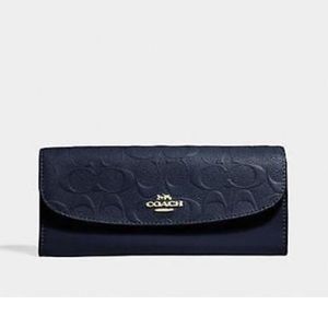 COACH Signature Leather Soft Wallet